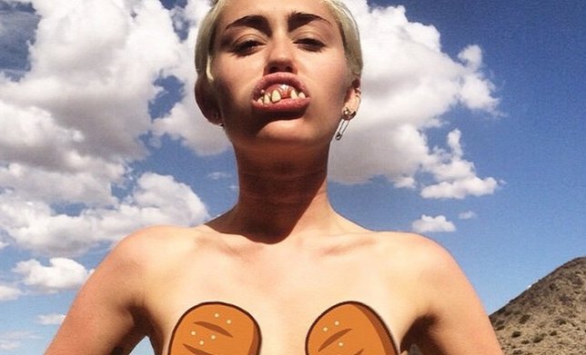 La nueva dentadura falsa de Miley Cyrus