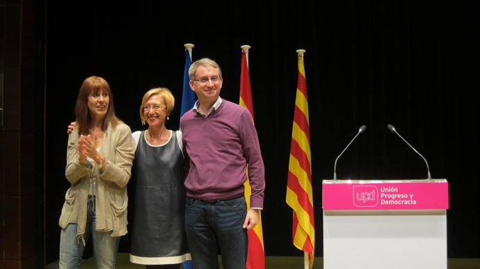 Teresa Giménez, Rosa Díez, Ramón de Veciana (UPyD)