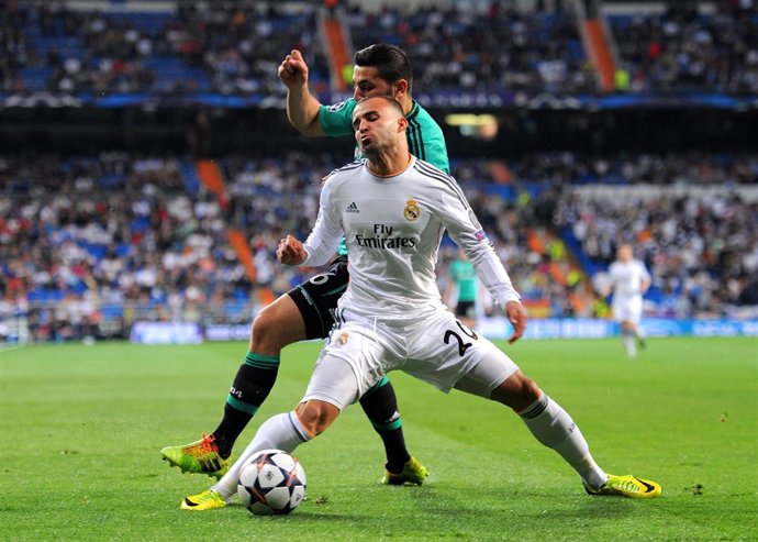 Jesé Rodríguez en el momento de su lesión