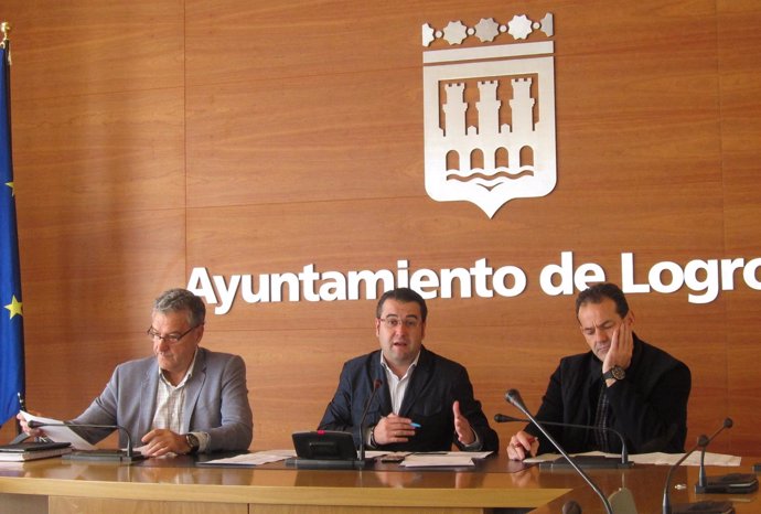 Merino, Royo e Ibáñez, en la rueda de prensa