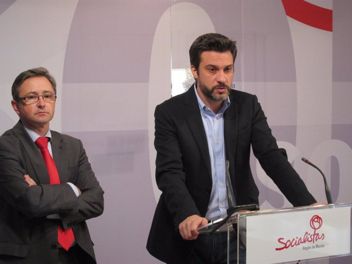 Mariano Oliver y Joaquín López en el PSRM
