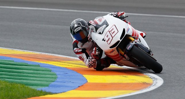 Marc Márquez en su primer entrenamiento en MotoGP en Cheste