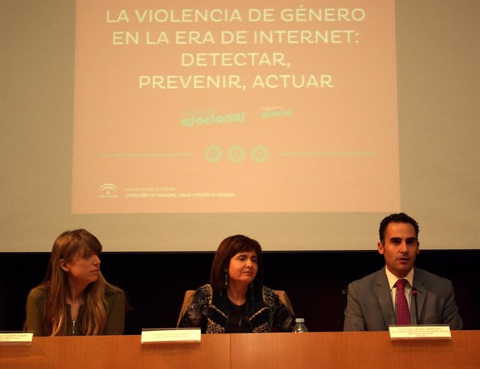 Estefanía Martín Palop, Silvia Oñate IAM y el delegado Daniel Pérez