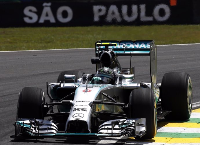 Nico Rosberg en el circuito de Interlagos