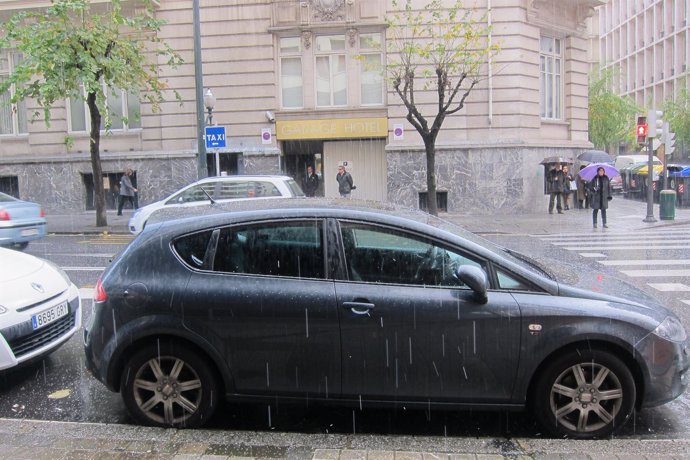 Intensas lluvias en Bilbao