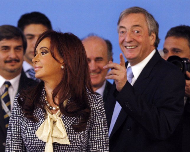 Nestor Kirchner y Cristina Fernández