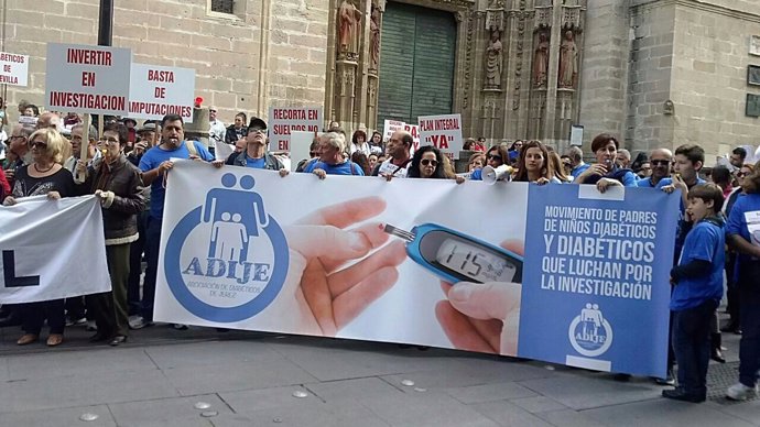 Manifestación por la diabetes en Sevilla