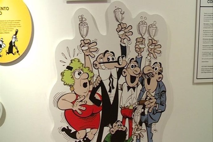 Parte de la exposición 'Francisco Ibáñez, el mago del humor'.
