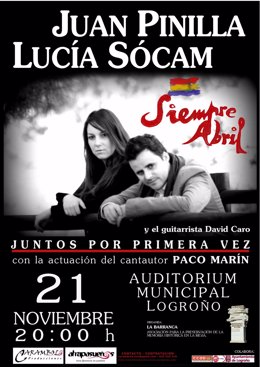 Cartel gira Juan Pinilla y Lucía Sócam