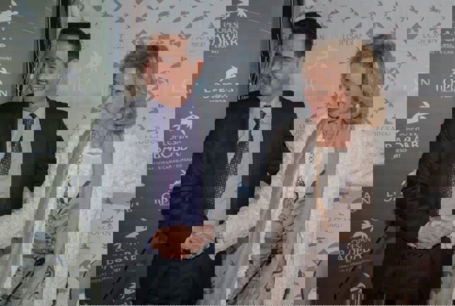 Eustasio López junto a Mª Fernández de la Vega (Lo