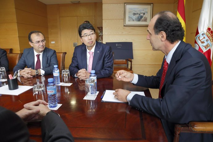 Reunión de Ignacio Diego con Kyung Hyeon, presidente de empresarios surcoreanos