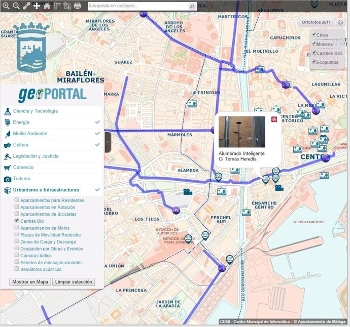 GeoPortal Ayuntamiento Málaga CEMI