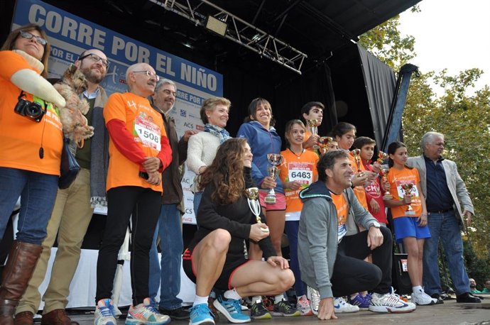 Pódium de la carrera