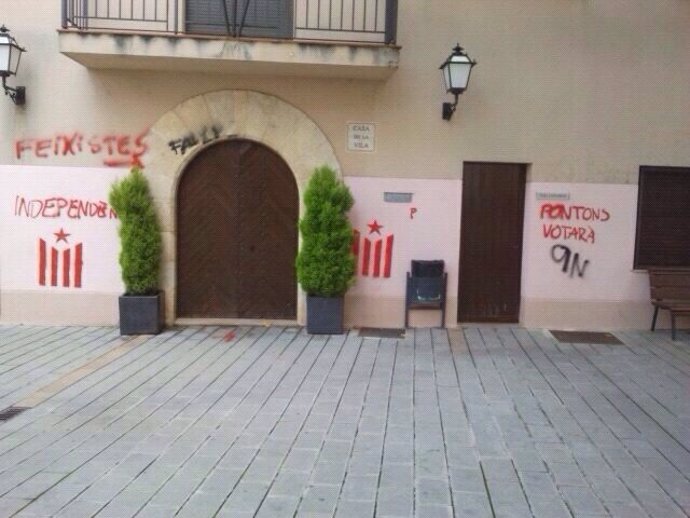 Ayuntamiento de Pontons (Barcelona) el 9N