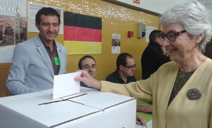 Muriel Casals participando en el 9N