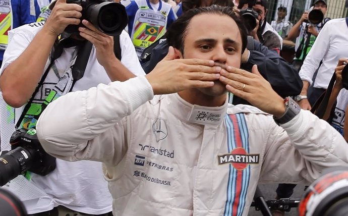 Felipe Massa en el Gran Premio de Brasil