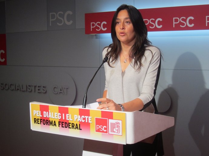 La portavoz del PSC, Esther Niubó, valora el 9N