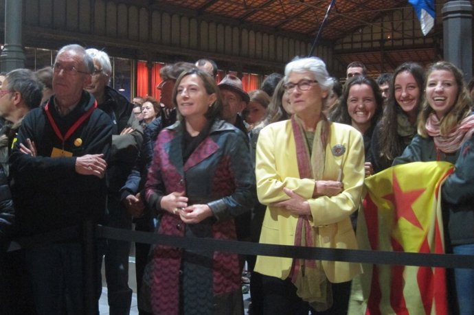Carme Forcadell (ANC) y Muriel Casals (Òmnium) valoran el 9N