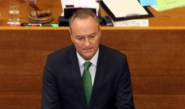 Alberto Fabra en una intervención en las Corts