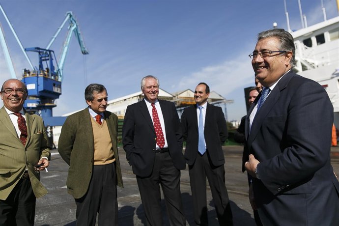 Zoido con los empresarios.