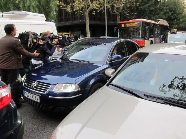 La infanta Cristina sale del despacho de abogados Roca