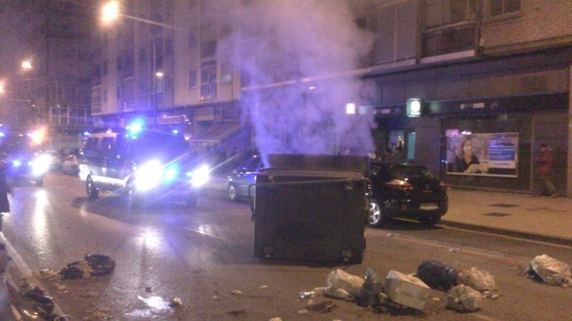 Escenario de incidentes registrados durante los últimos días en Burgos. 