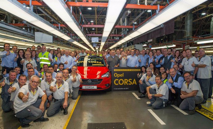 La planta de Figueruelas inicia la producción en serie del nuevo Opel Corsa