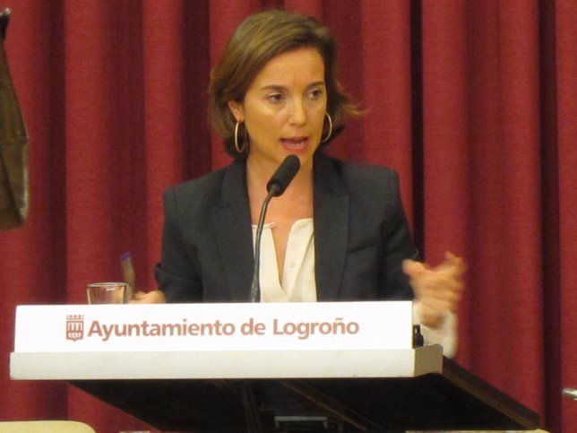 La alcaldesa de Logroño, Cuca Gamarra, en el Debate del Estado de la Ciudad 2014