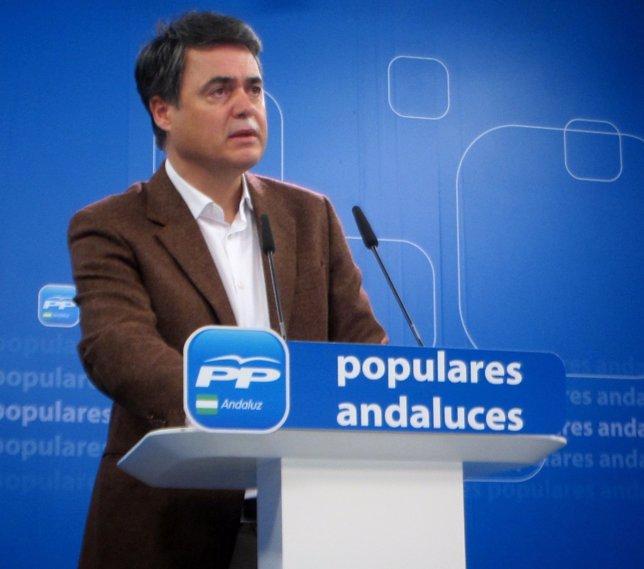 El portavoz del PP-A en el Parlamento Carlos Rojas