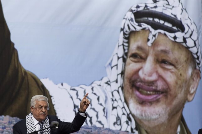 Mahmud Abbas en 10º aniversario muerte de Arafat