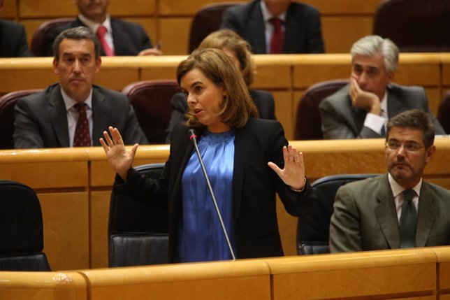 Soraya Sáenz de Santamaría en el Senado