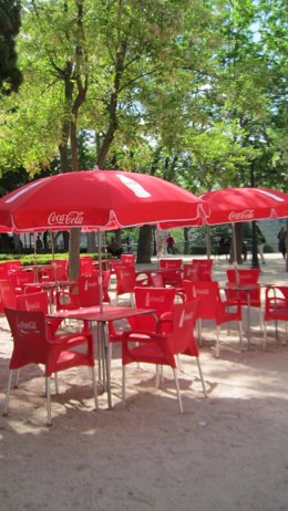 Terraza, verano, bar