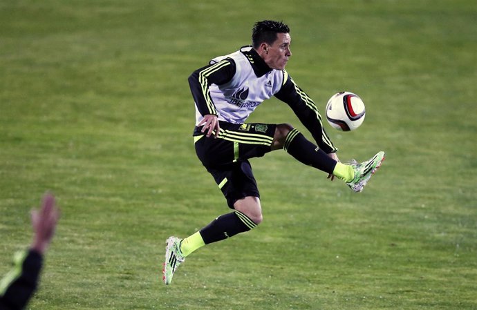 Jose Callejón entrena con la selección española