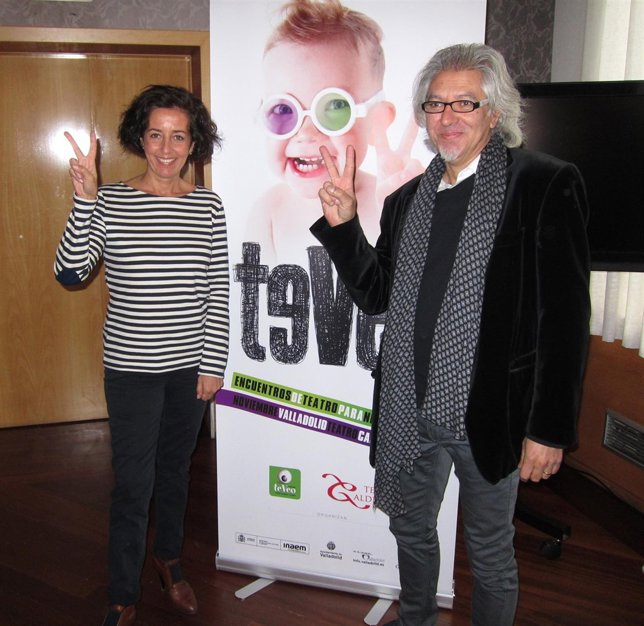 Mercedes Cantalapiedra y Jacinto Gómez, en la presentación de Te Veo