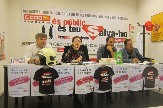 CCOO Baleares en rueda de prensa