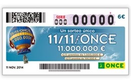 Cupón del sorteo 11/11 de la ONCE