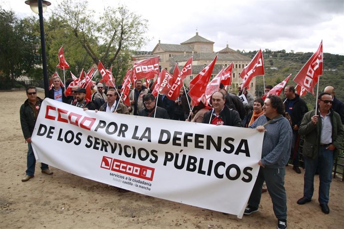 Concentración, empleados, públicos, ccoo