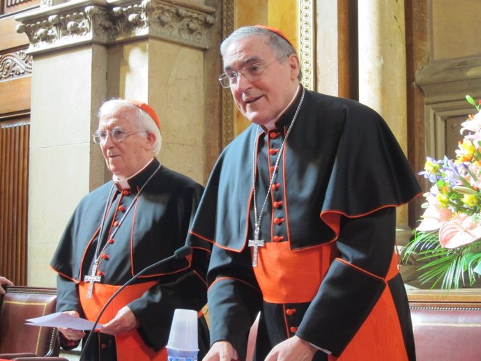 Los Cardenales Lluís Martínez Sistach Y Antonio M.Cañizares
