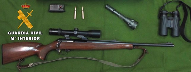 Armas decomisadas a los cazadores en Bronchales