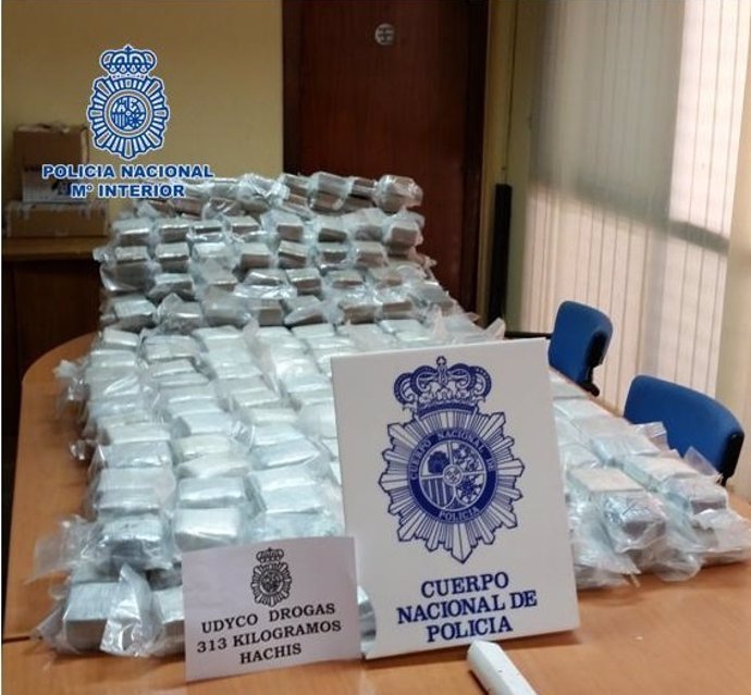 Droga intervenida por la Policía Nacional en Melilla