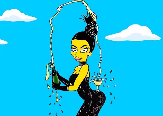 Kim Kardashian y su gran trasero, también en el mundo de Los Simpsons