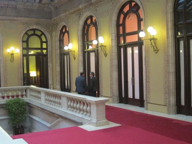 Oriol Junqueras (ERC) pte.Generalitat Artur Mas