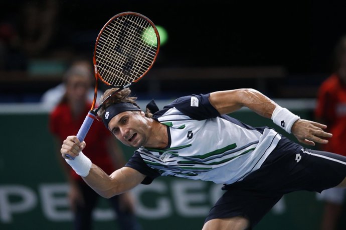 David Ferrer tras caer ante Kei Nishikori en París