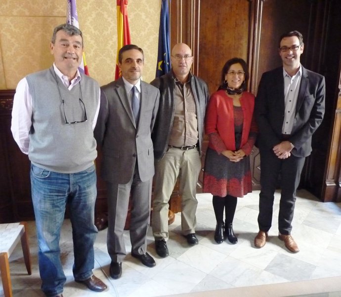 Marí con representantes de USO