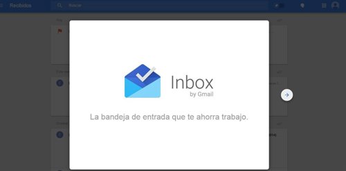 Servicio de correo electrónico email de Google Inbox
