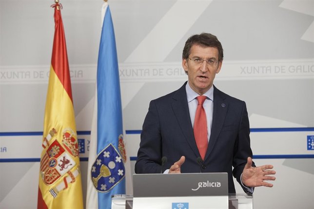  Alberto Núñez Feijóo En Rueda De Prensa.
