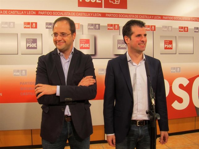 César Luena (izda) y Luis Tudanca.