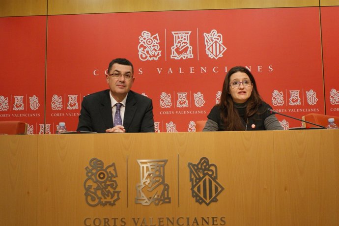 Enric Morera y Mònica Oltra en una imagen de archivo