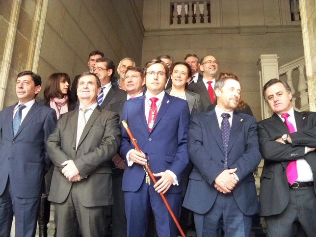 Orejas tras ser elegido presidente de la Diputación de León 