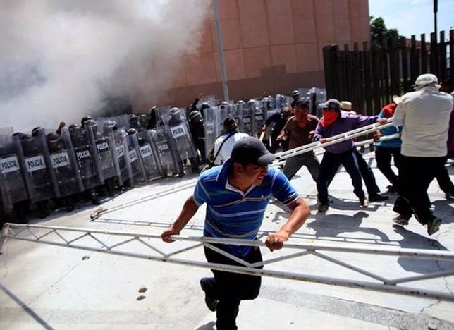 Protestas violentas en México